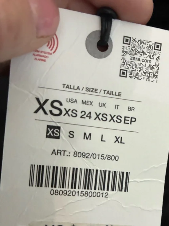 Zara NWT ZW Collection wide leg linen
blend pants with vents black 8092/015 - Picture 9 of 10